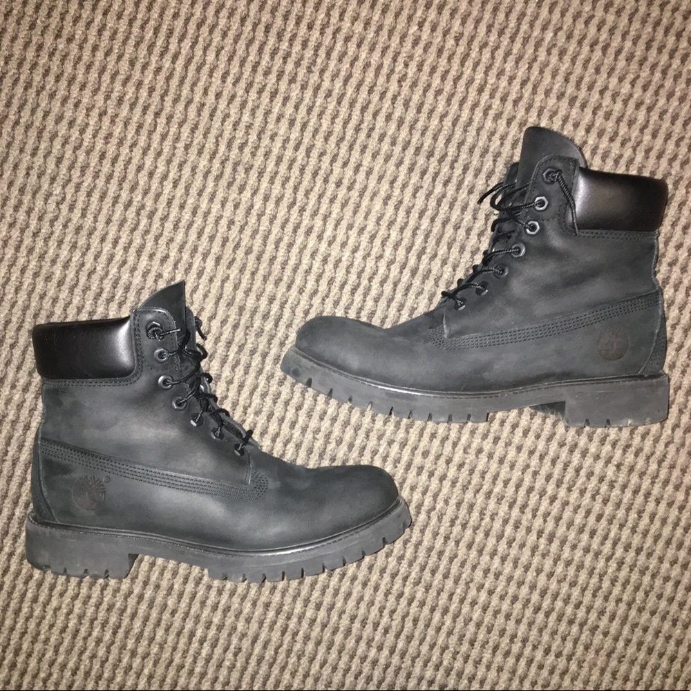 Black Timberland 6-Inch Premium Waterproof Boot